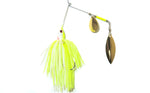 TLC Lunker Series Spinnerbait - Model #SP301 - Chartreuse/White